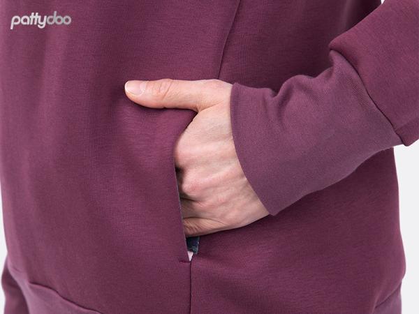 Schnittmuster Naomi Wickelkragen-Sweatshirt by pattydoo